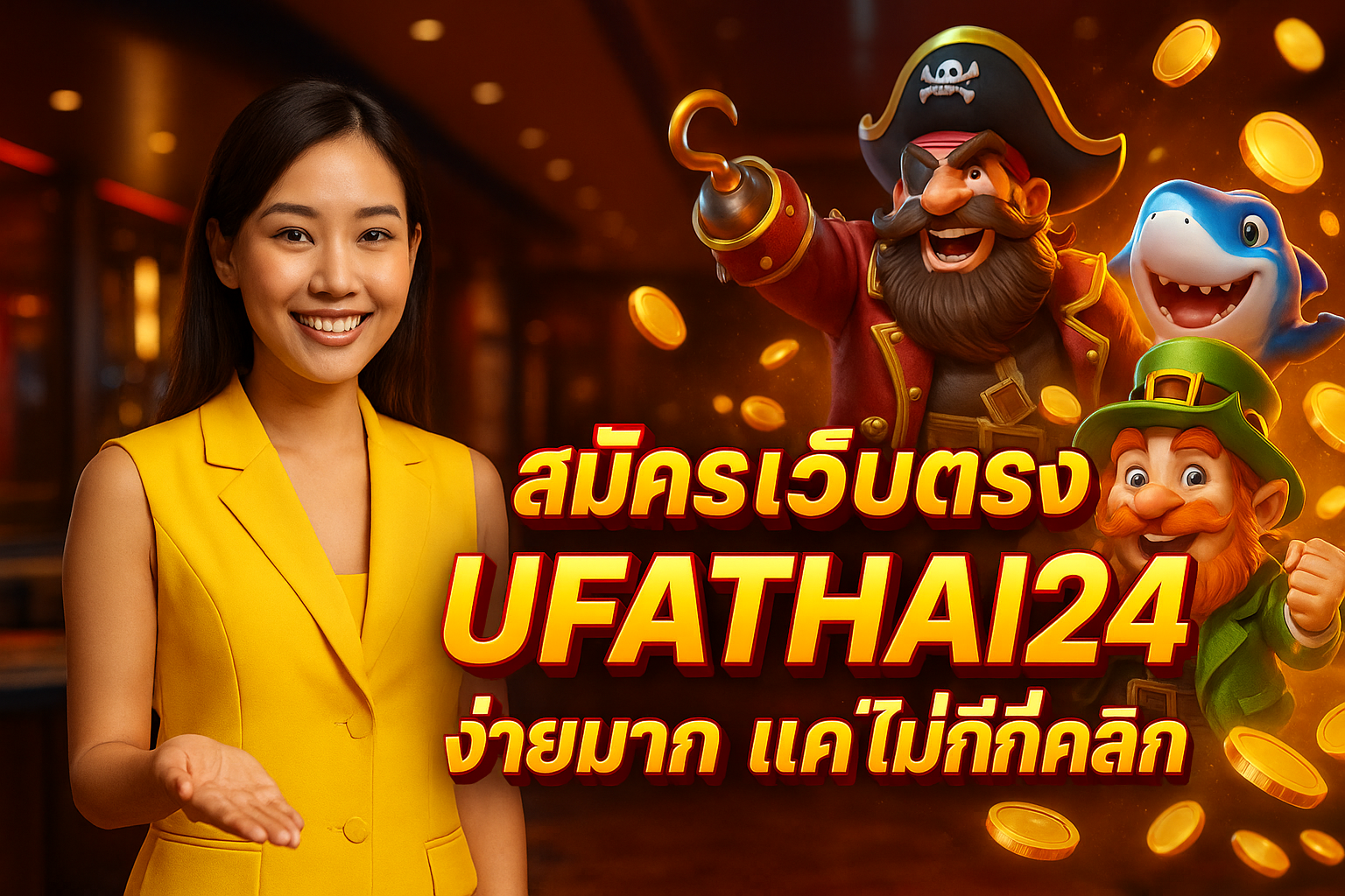 สมัครเว็บตรง UFATHAI24 ง่ายมาก แค่ไม่กี่คลิก